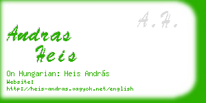 andras heis business card